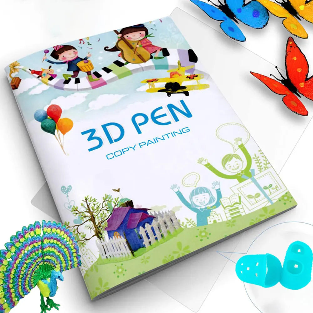 Livre de pochoir avec 40 motifs réutilisable - CreativePenKids